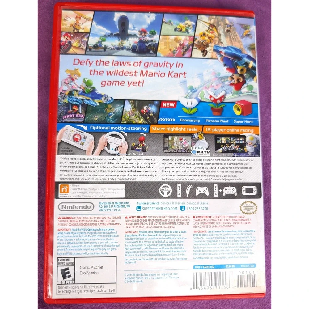 Mario Kart 8 (Nintendo Wii U, 2014) Complete CIB Tested & Working